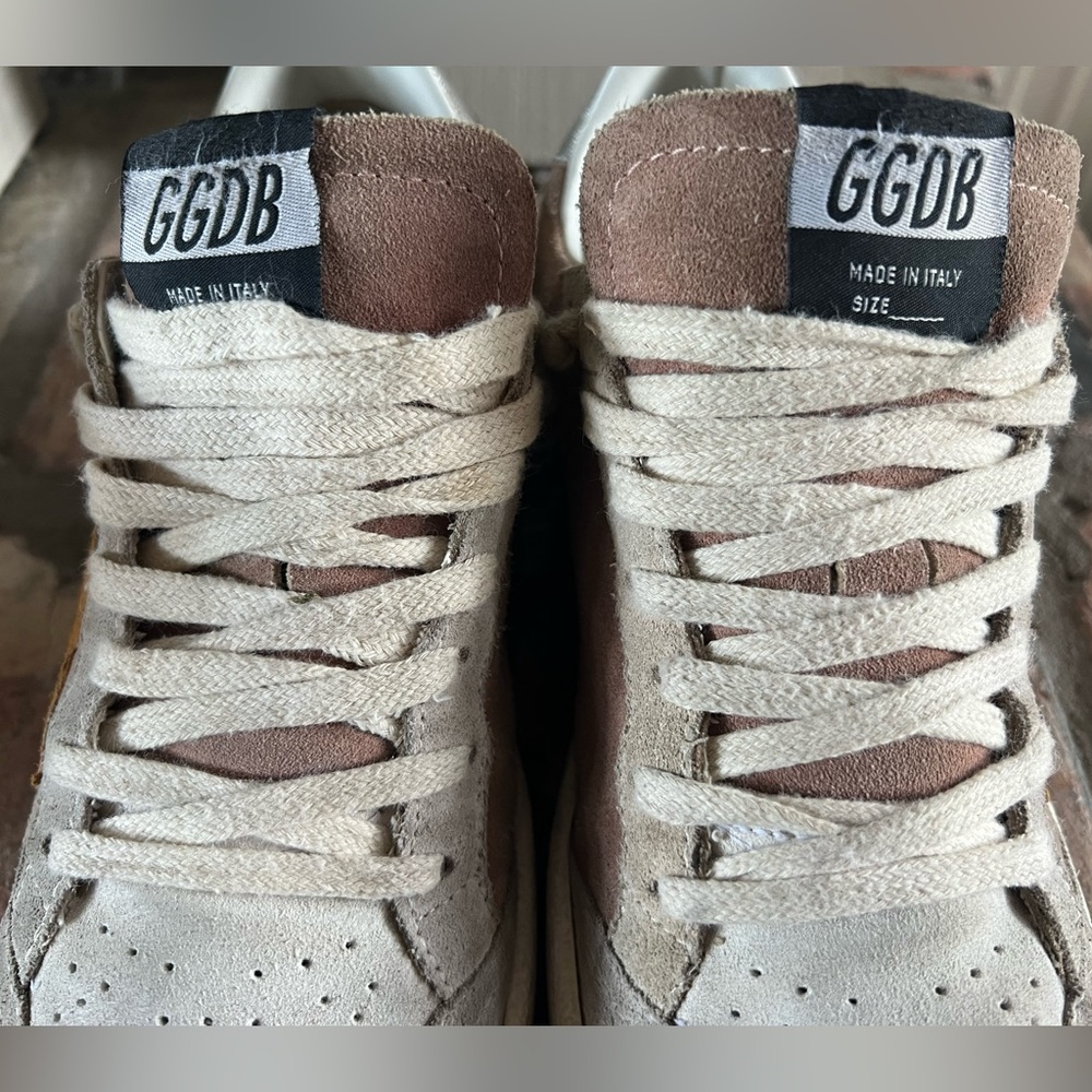 Golden Goose Women's Ball Star in suede with Orange star - Size 38 - Picture 10 of 12